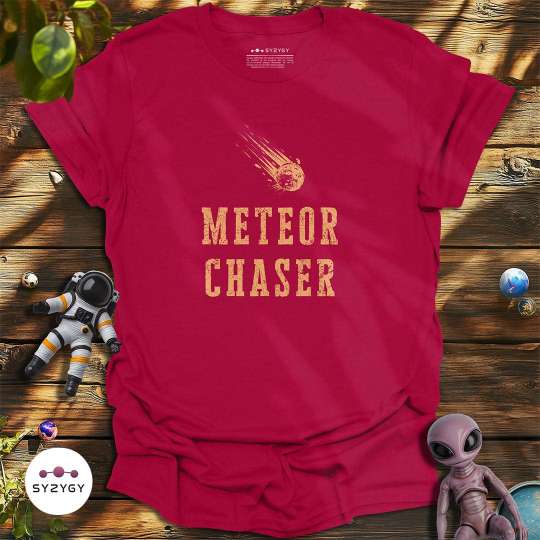 Syzygy Supply T-Shirt Antique Cherry Red / S Meteor Chaser T-shirt Space Aliens UFO Apparel