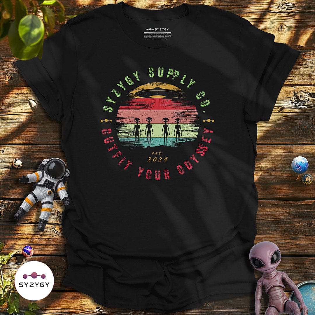 Syzygy Supply T-Shirt Black / S Alien Arrival T-shirt Space Aliens UFO Apparel