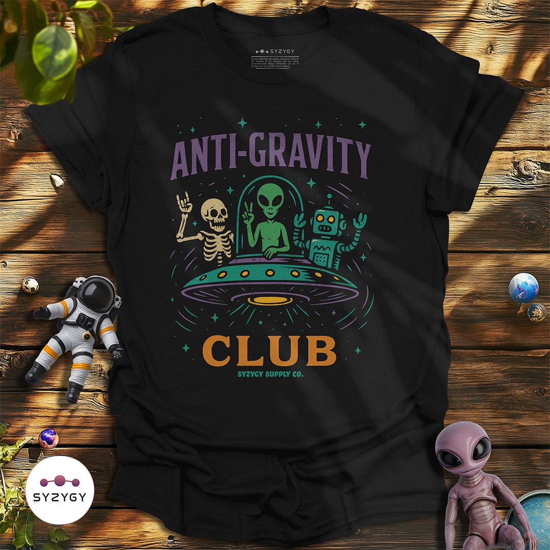 Syzygy Supply T-Shirt Black / S Anti-Gravity Club T-shirt Space Aliens UFO Apparel