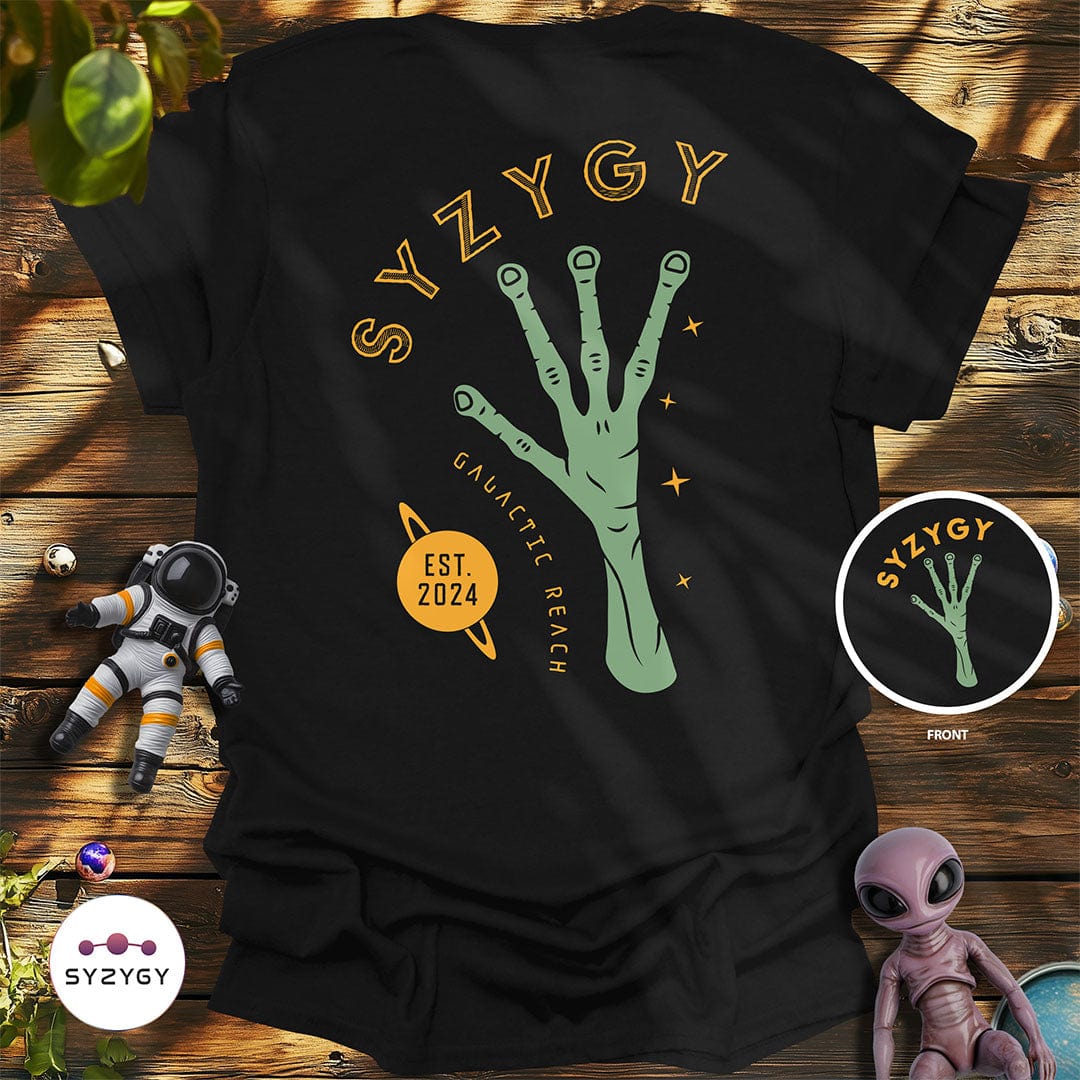 Syzygy Supply T-Shirt Black / S Galactic Reach T-shirt Space Aliens UFO Apparel