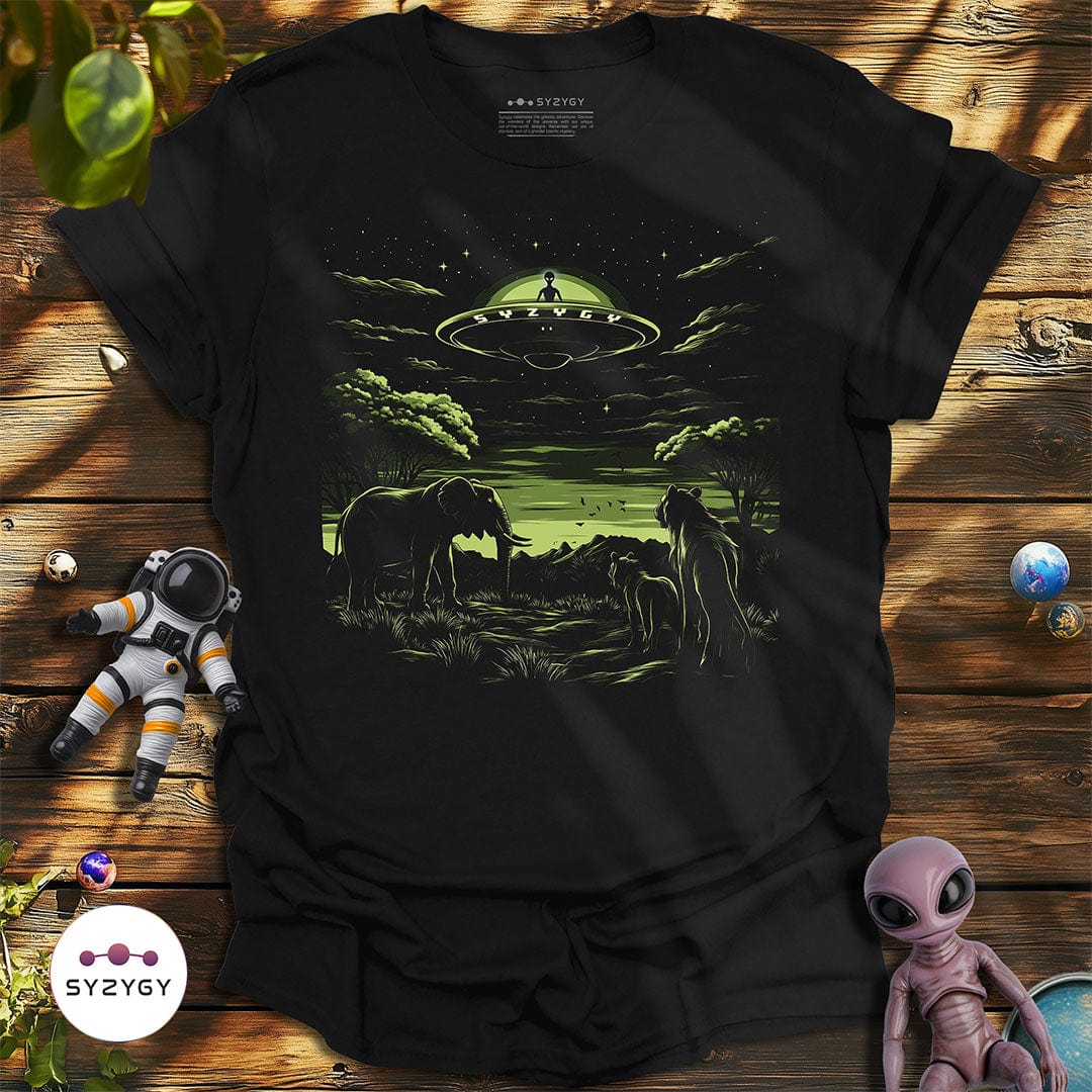 Syzygy Supply T-Shirt Black / S Savanna Sighting T-shirt Space Aliens UFO Apparel