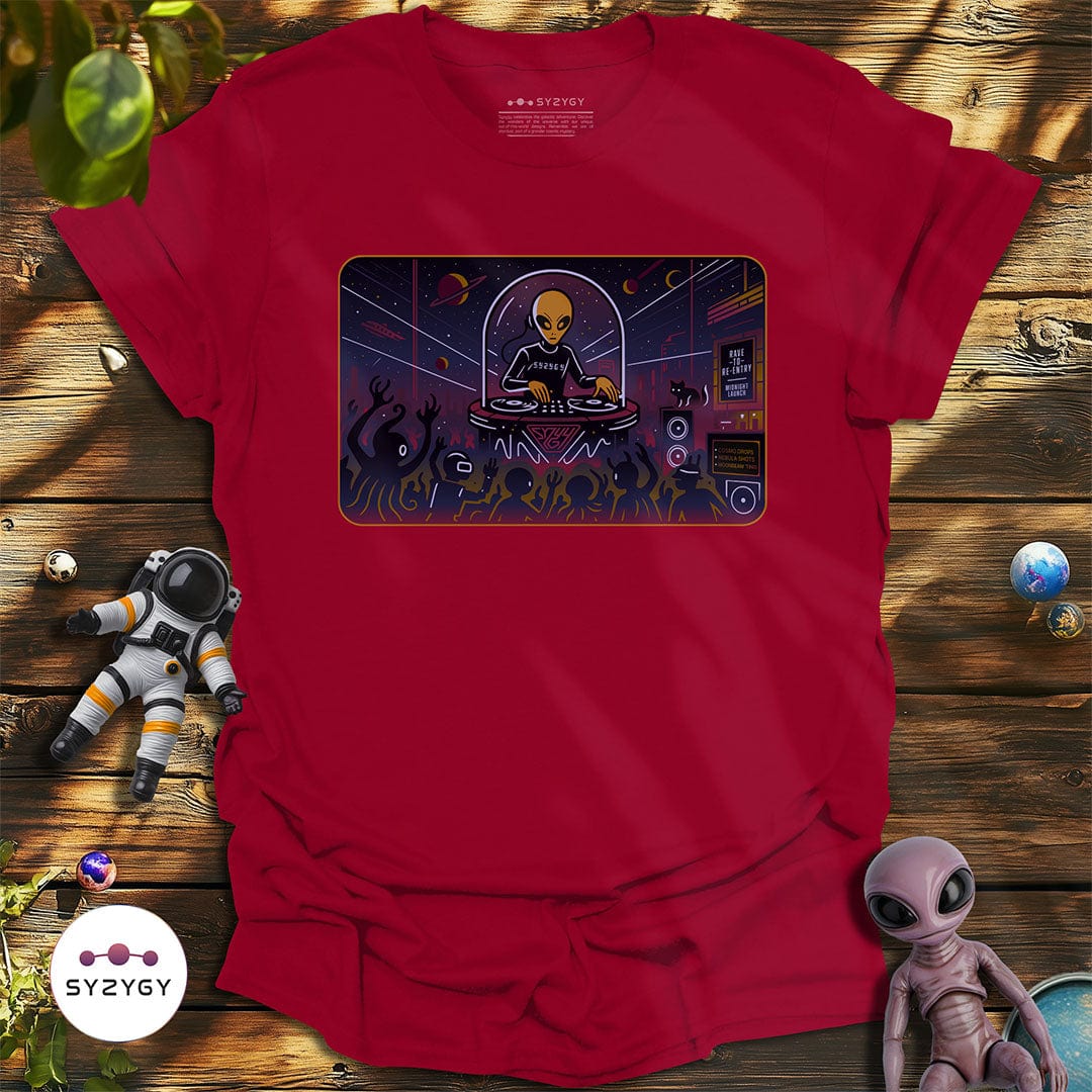 Syzygy Supply T-Shirt Cardinal Red / S Nebular Nightlife T-shirt Space Aliens UFO Apparel