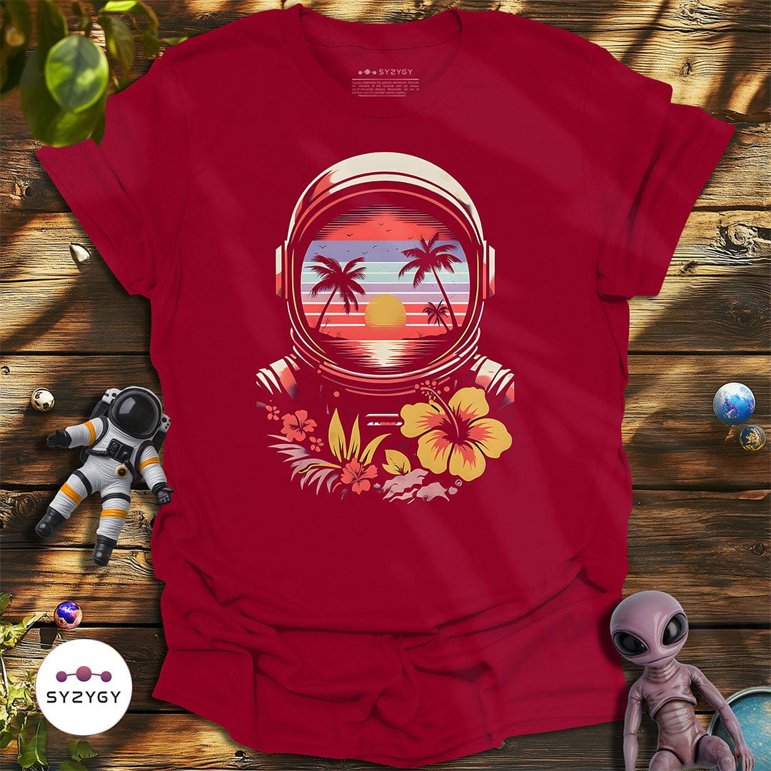 Syzygy Supply T-Shirt Cardinal Red / S Stellar Shores T-shirt Space Aliens UFO Apparel