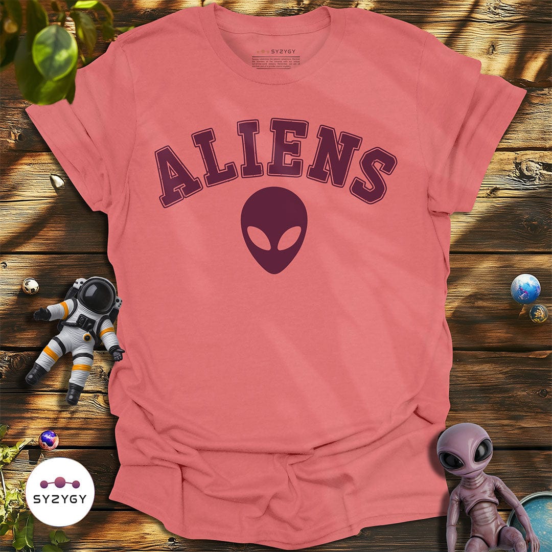 Syzygy Supply T-Shirt Coral Silk / S Aliens T-shirt Space Aliens UFO Apparel