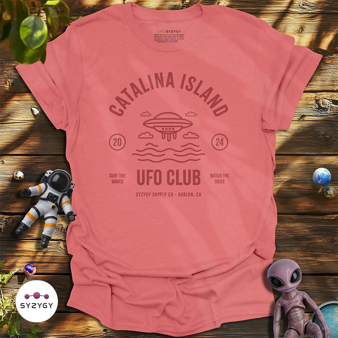 Syzygy Supply T-Shirt Coral Silk / S Catalina Island UFO Club T-shirt Space Aliens UFO Apparel