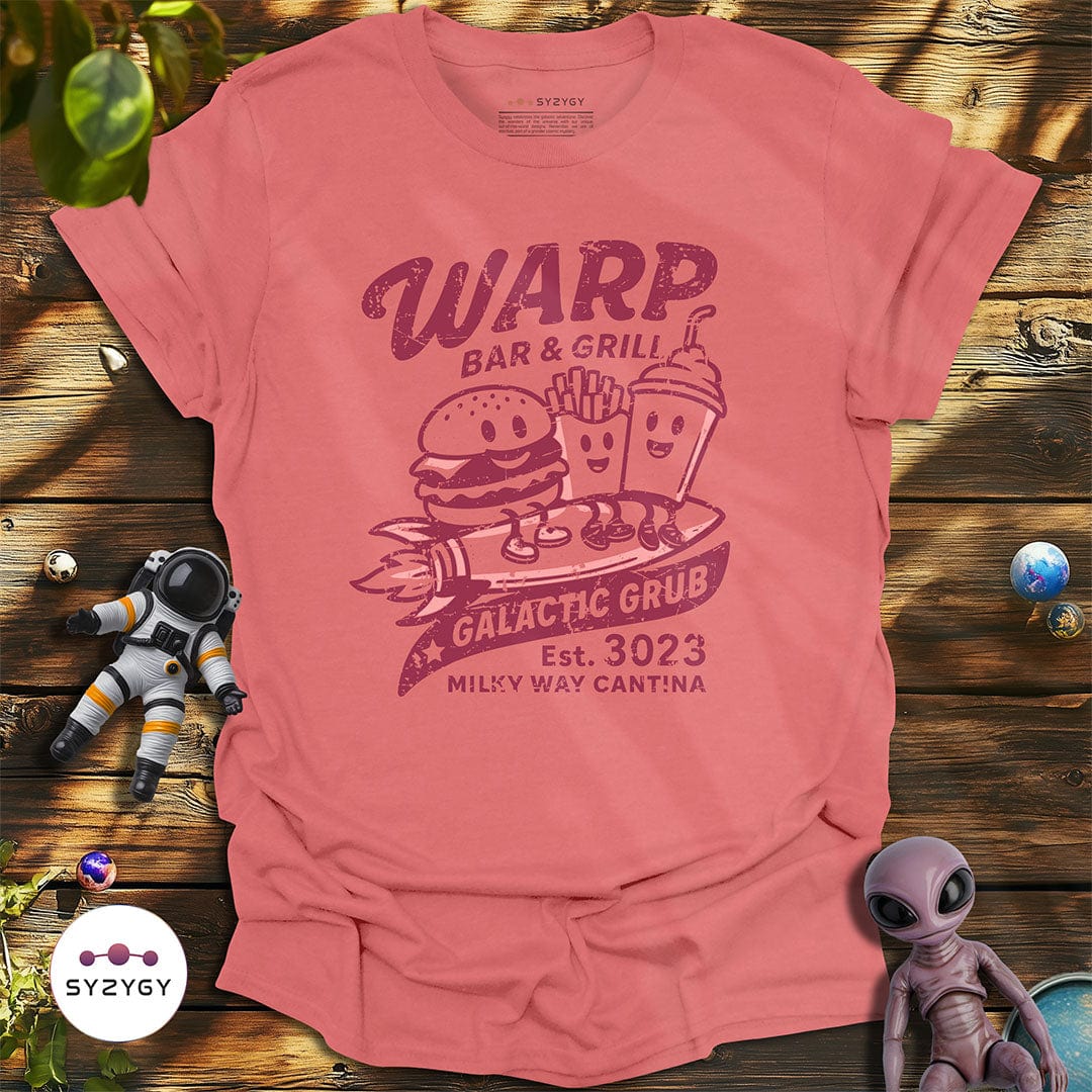 Syzygy Supply T-Shirt Coral Silk / S Warp Bar & Grill T-shirt Space Aliens UFO Apparel
