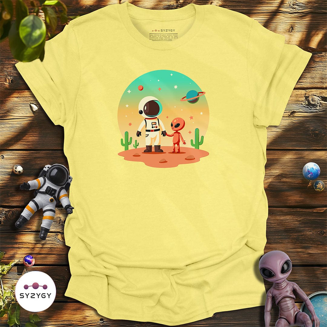 Syzygy Supply T-Shirt Cornsilk / S Astro Allies T-shirt Space Aliens UFO Apparel