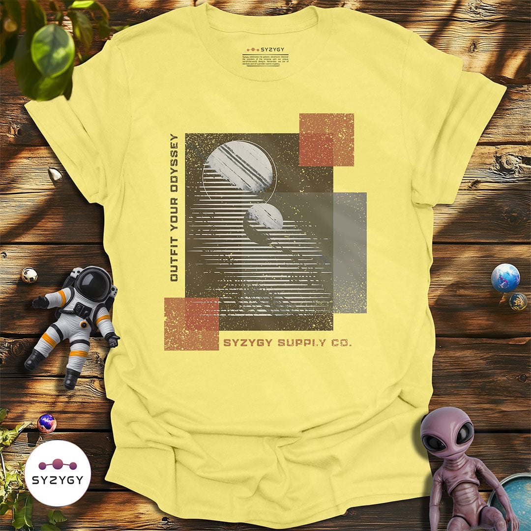 Syzygy Supply T-Shirt Cornsilk / S Planetary Union T-shirt Space Aliens UFO Apparel