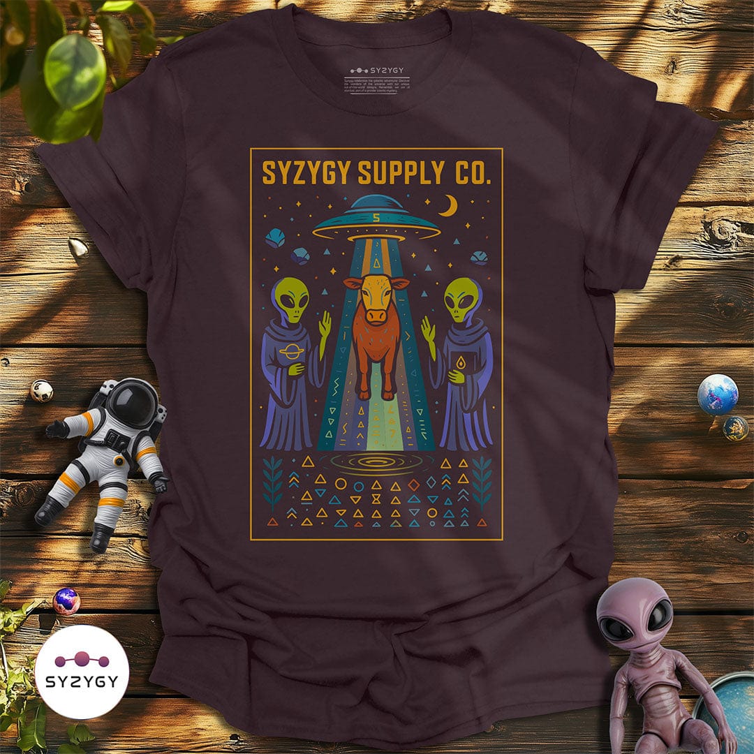 Syzygy Supply T-Shirt Dark Chocolate / S Abduction Altar T-shirt Space Aliens UFO Apparel