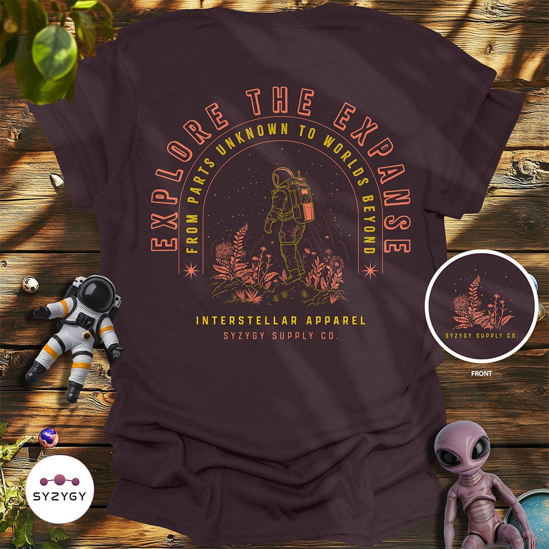 Syzygy Supply T-Shirt Dark Chocolate / S Explore the Expanse T-shirt Space Aliens UFO Apparel