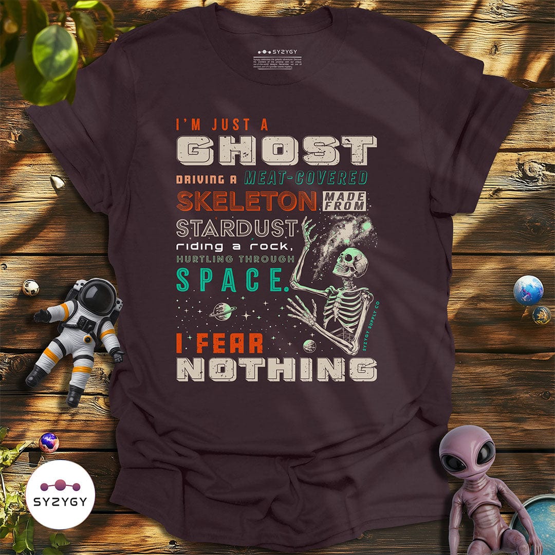 Syzygy Supply T-Shirt Dark Chocolate / S I Fear Nothing T-shirt Space Aliens UFO Apparel