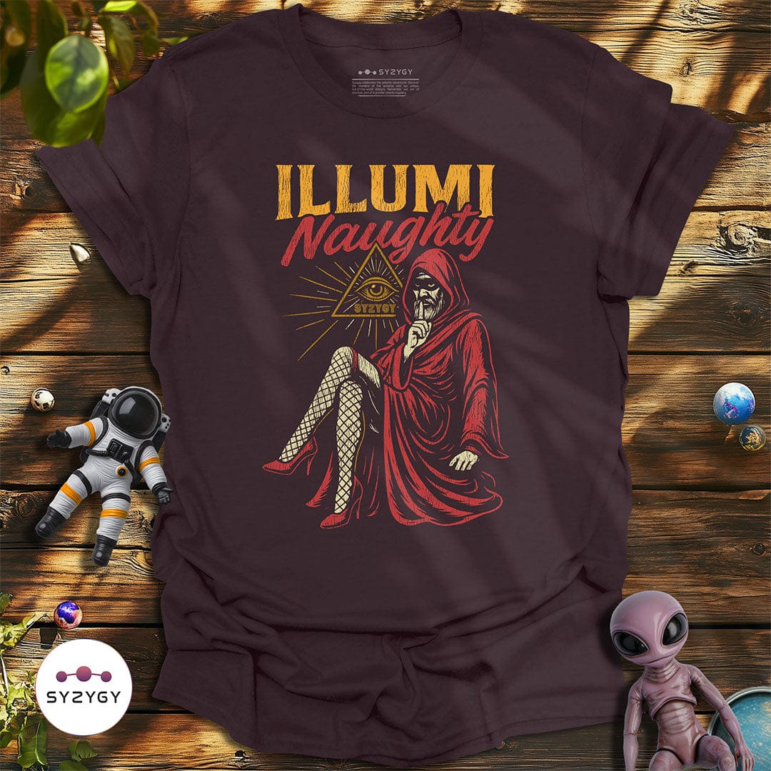 Syzygy Supply T-Shirt Dark Chocolate / S Illuminaughty T-shirt Space Aliens UFO Apparel
