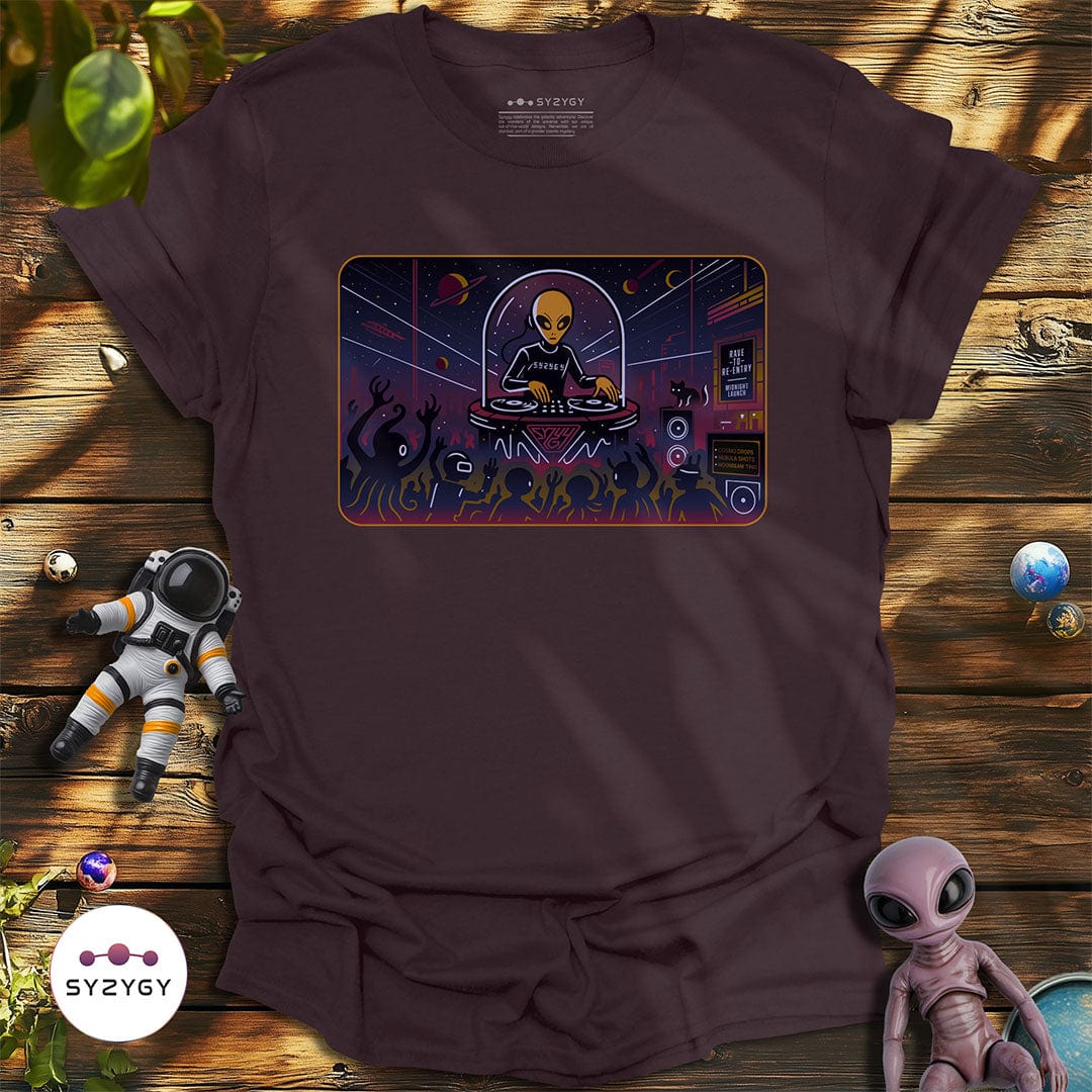 Syzygy Supply T-Shirt Dark Chocolate / S Nebular Nightlife T-shirt Space Aliens UFO Apparel