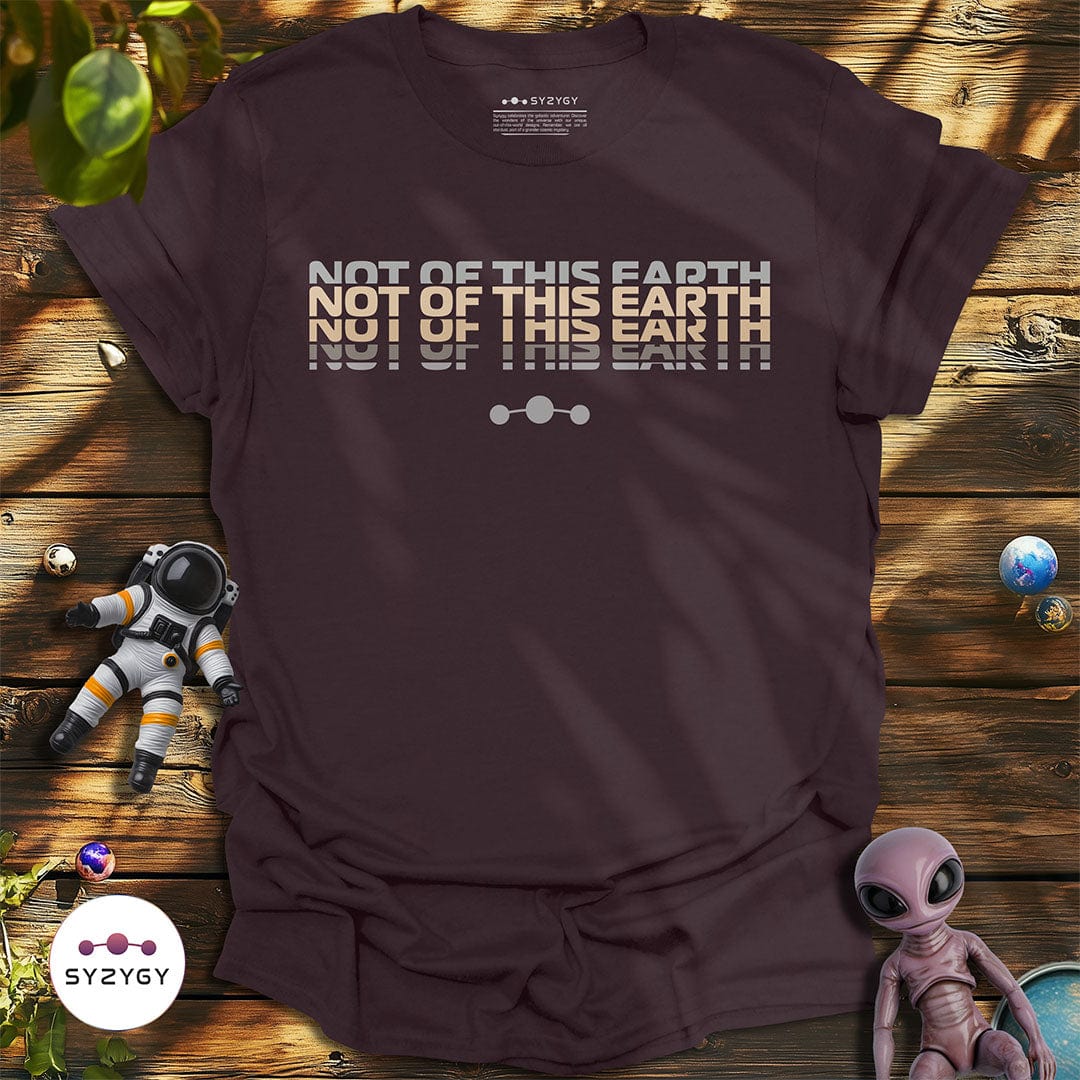 Syzygy Supply T-Shirt Dark Chocolate / S Not Of This Earth T-shirt Space Aliens UFO Apparel