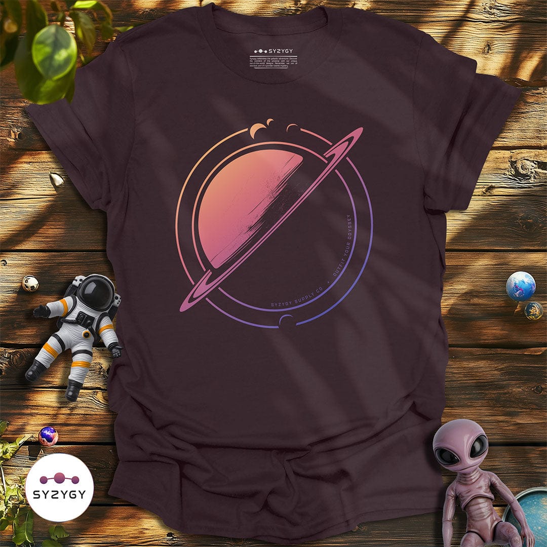Syzygy Supply T-Shirt Dark Chocolate / S Orbital Lines T-shirt Space Aliens UFO Apparel