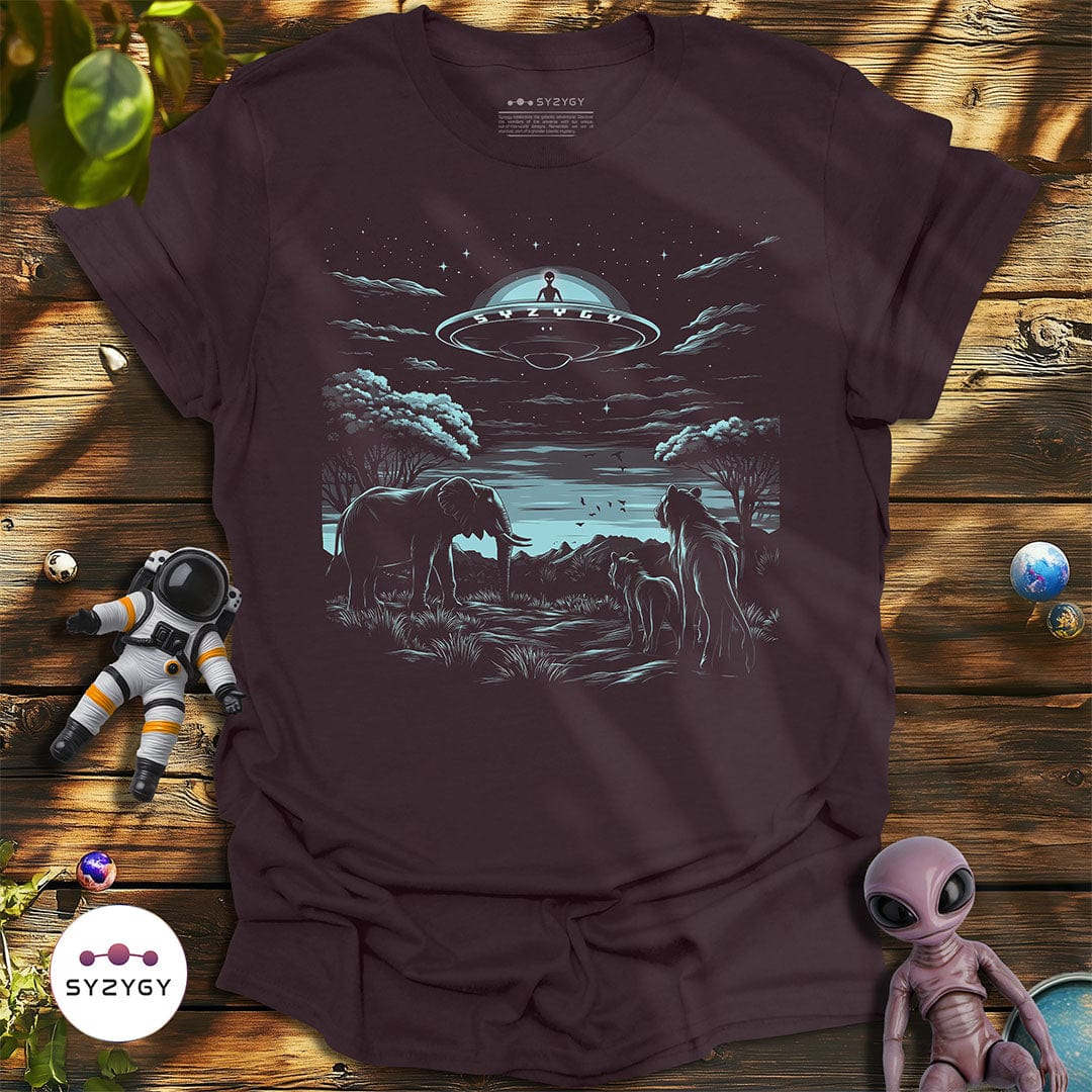 Syzygy Supply T-Shirt Dark Chocolate / S Savanna Sighting T-shirt Space Aliens UFO Apparel