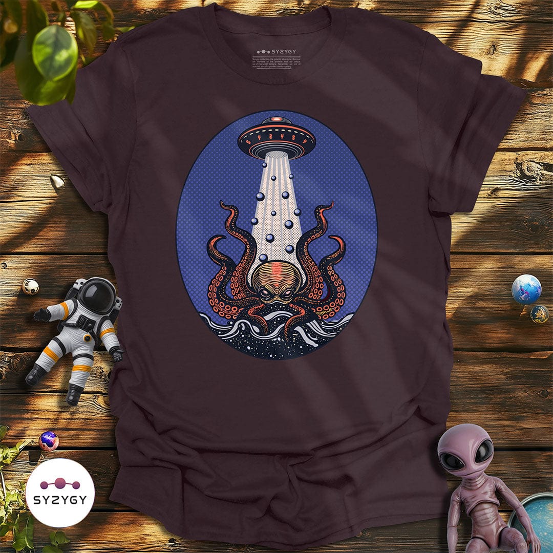 Syzygy Supply T-Shirt Dark Chocolate / S Tentacle Takeover T-shirt Space Aliens UFO Apparel