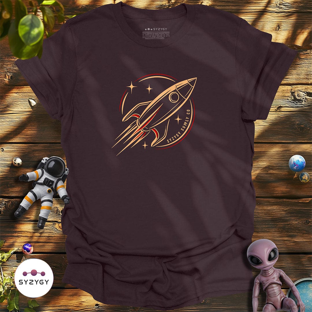 Syzygy Supply T-Shirt Dark Chocolate / S To the Stars T-shirt Space Aliens UFO Apparel