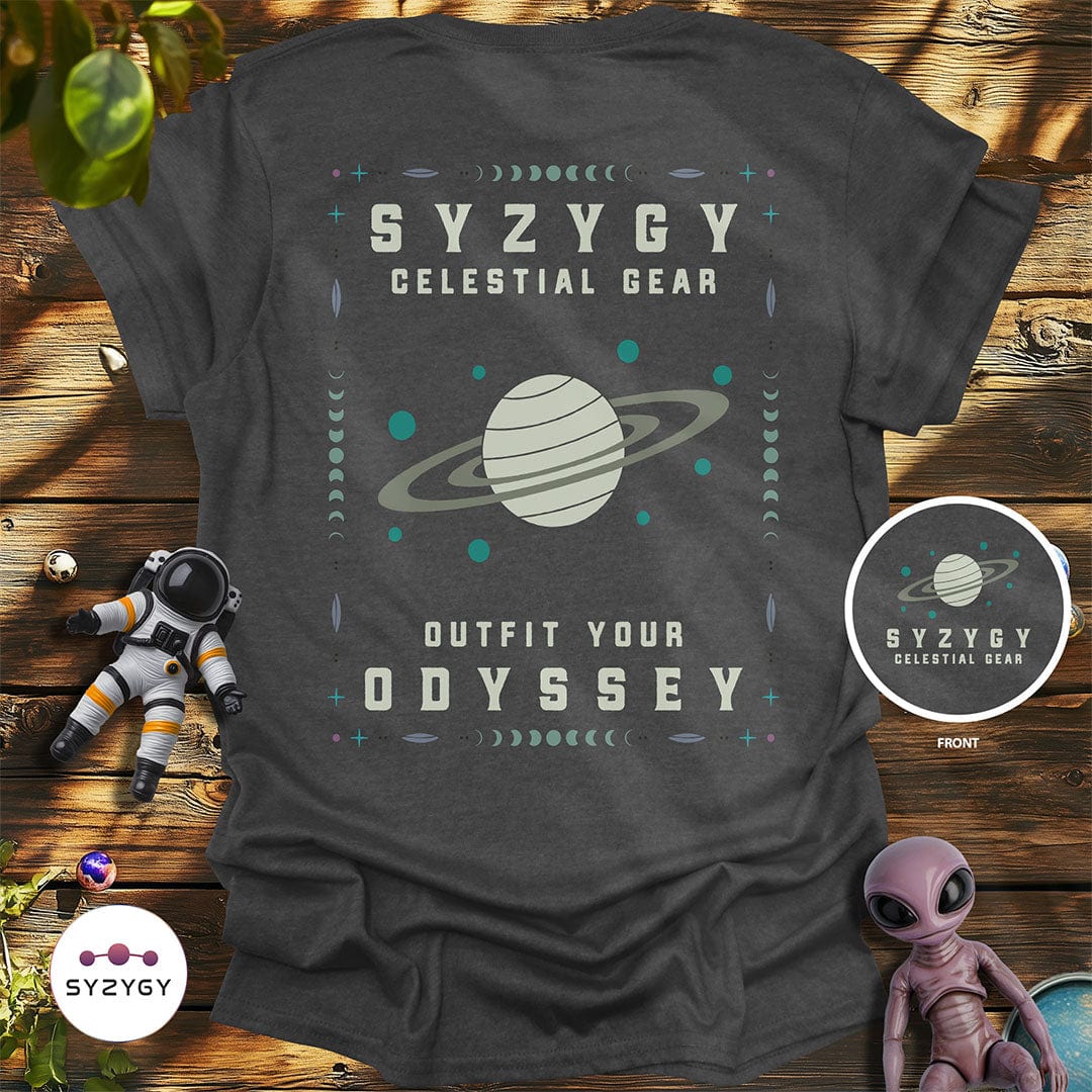 Syzygy Supply T-Shirt Dark Heather Grey / S Celestial Gear T-shirt Space Aliens UFO Apparel