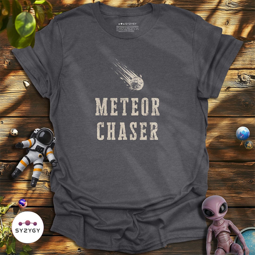 Syzygy Supply T-Shirt Dark Heather Grey / S Meteor Chaser T-shirt Space Aliens UFO Apparel