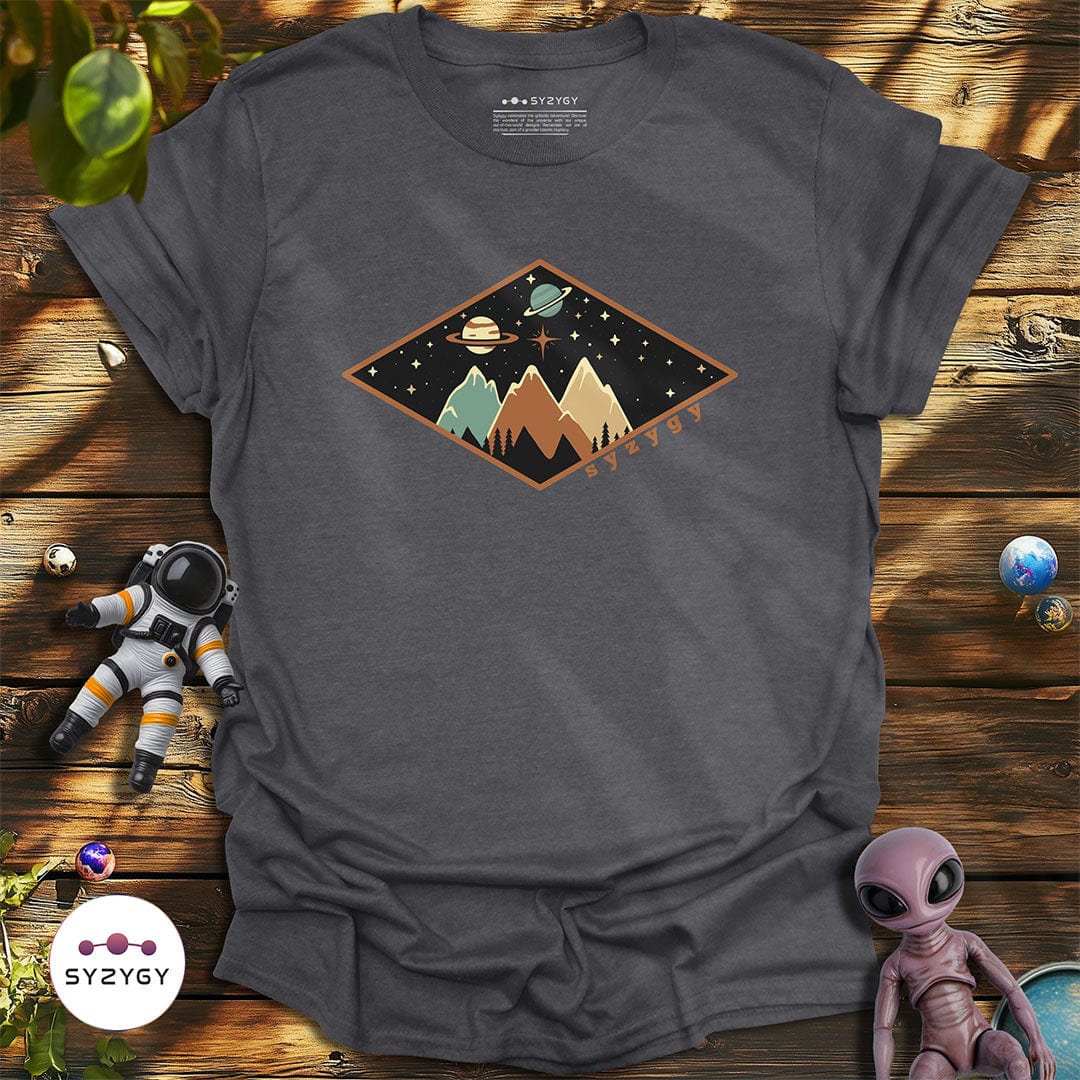 Syzygy Supply T-Shirt Dark Heather Grey / S Starry Skies T-shirt Space Aliens UFO Apparel