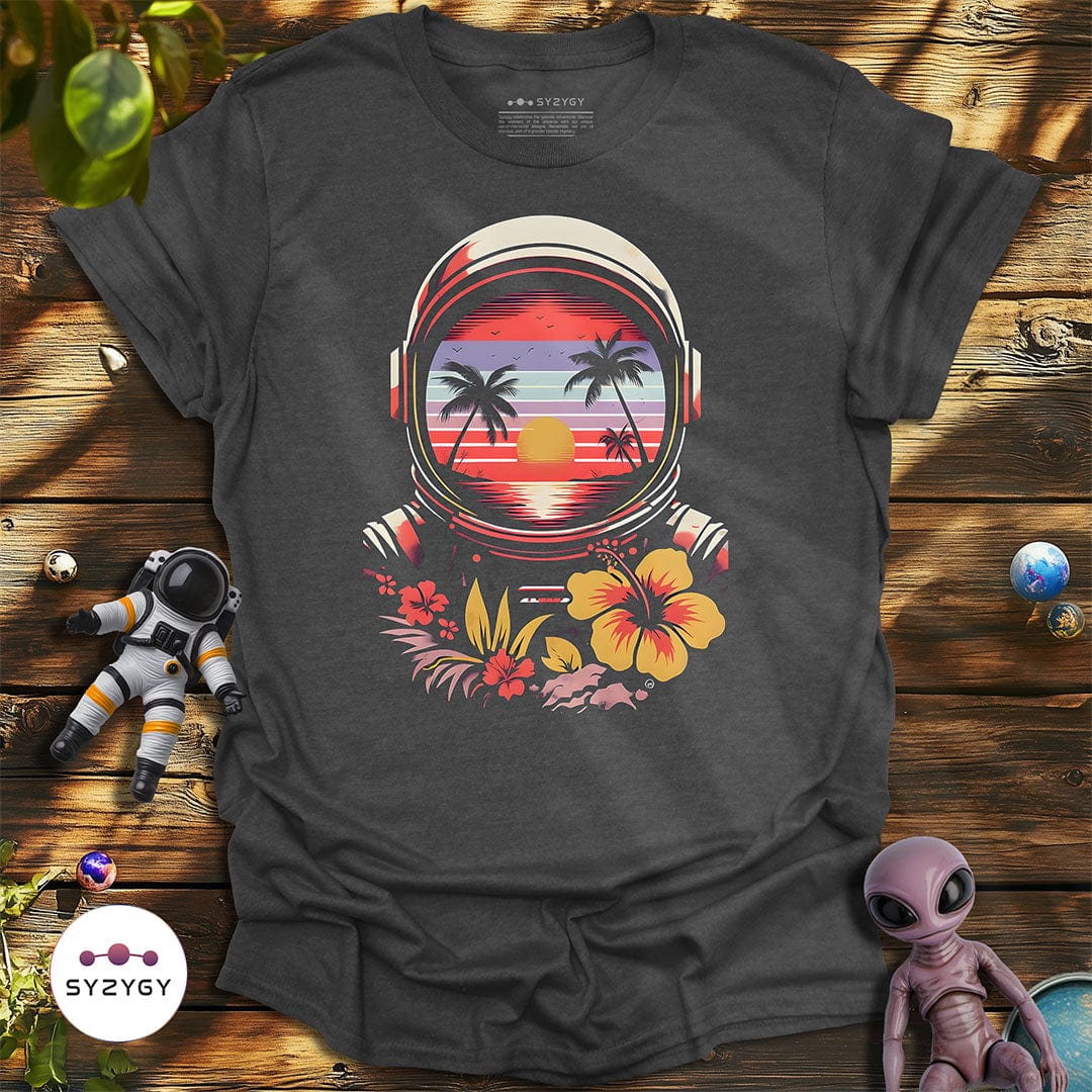 Syzygy Supply T-Shirt Dark Heather / S Stellar Shores T-shirt Space Aliens UFO Apparel