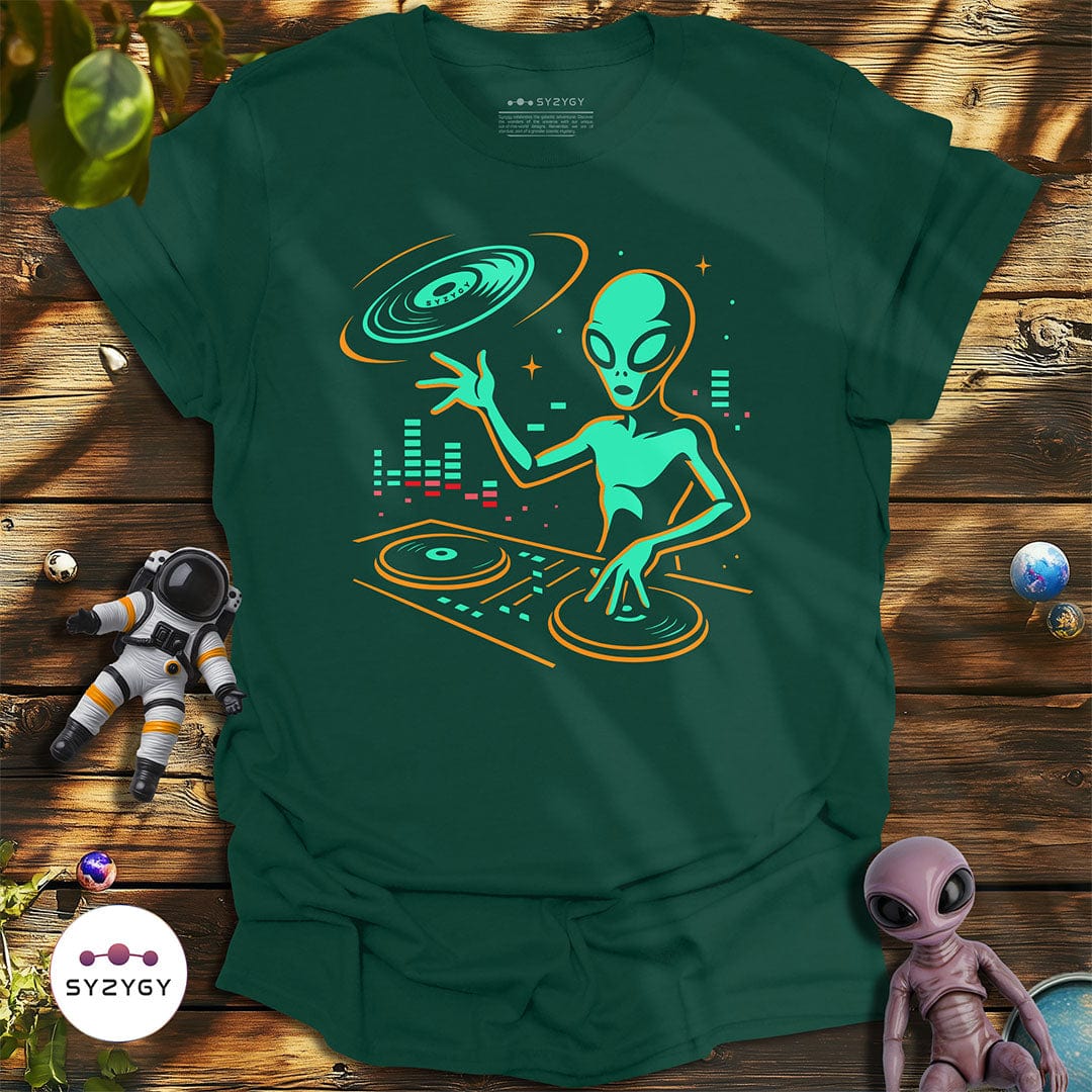 Syzygy Supply T-Shirt Forest Green / S Cosmic BPM T-shirt Space Aliens UFO Apparel