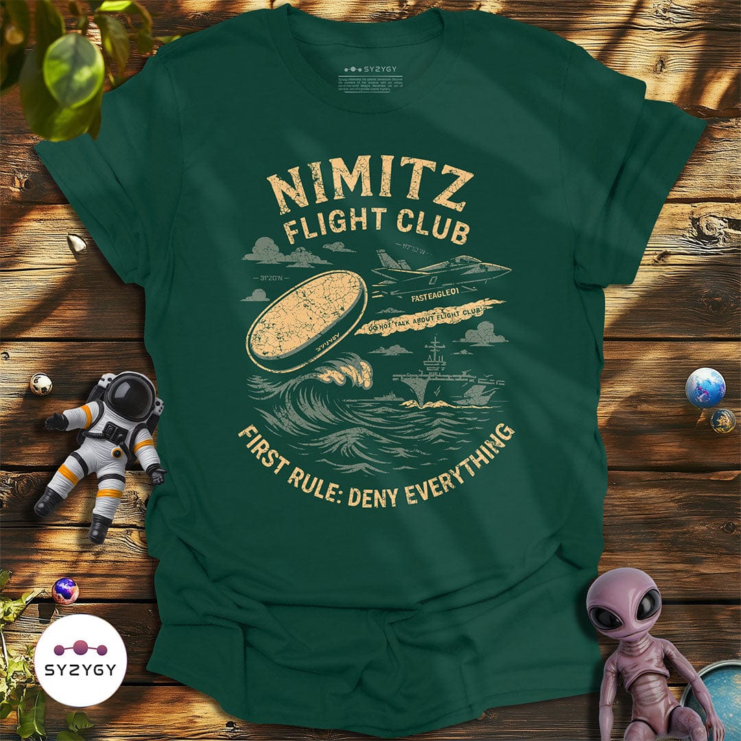 Syzygy Supply T-Shirt Forest Green / S Nimitz Flight Club T-shirt Space Aliens UFO Apparel