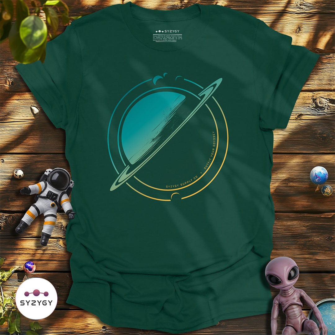 Syzygy Supply T-Shirt Forest Green / S Orbital Lines T-shirt Space Aliens UFO Apparel