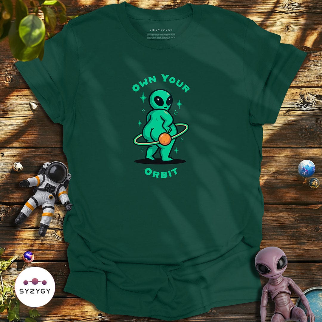 Syzygy Supply T-Shirt Forest Green / S Own Your Orbit T-shirt Space Aliens UFO Apparel