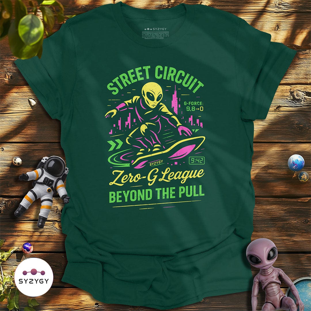 Syzygy Supply T-Shirt Forest Green / S Zero-G League T-shirt Space Aliens UFO Apparel