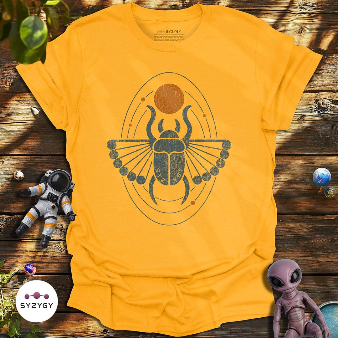 Syzygy Supply T-Shirt Gold / S Scarab Sentinel T-shirt Space Aliens UFO Apparel