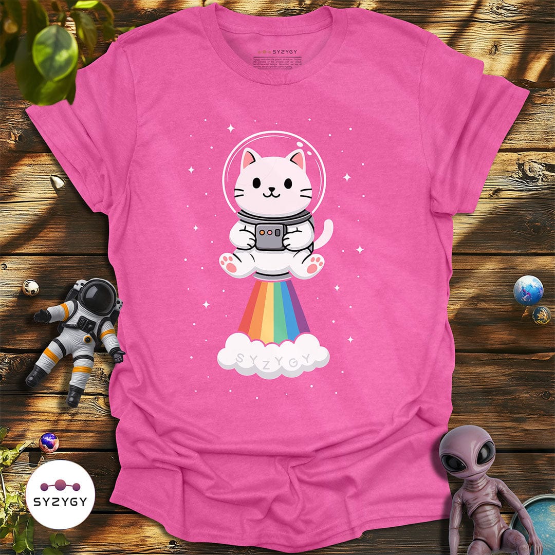 Syzygy Supply T-Shirt Heather Heliconia / S Nebula Nyan T-shirt Space Aliens UFO Apparel