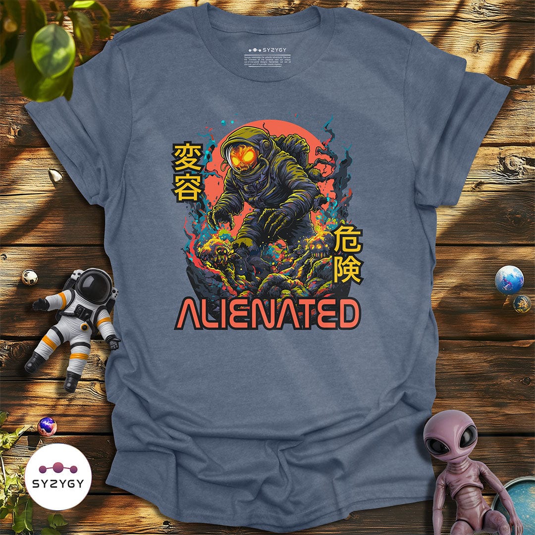 Syzygy Supply T-Shirt Heather Indigo / S Alienated T-shirt Space Aliens UFO Apparel