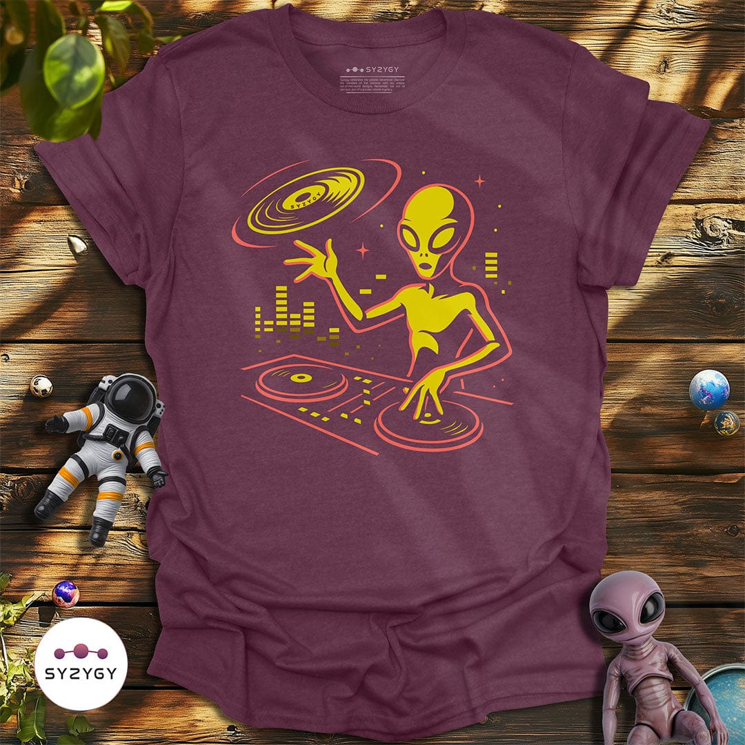 Syzygy Supply T-Shirt Heather Maroon / S Cosmic BPM T-shirt Space Aliens UFO Apparel
