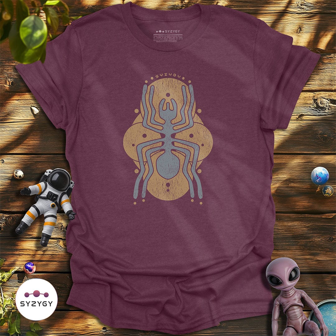 Syzygy Supply T-Shirt Heather Maroon / S Glyphwalker T-shirt Space Aliens UFO Apparel