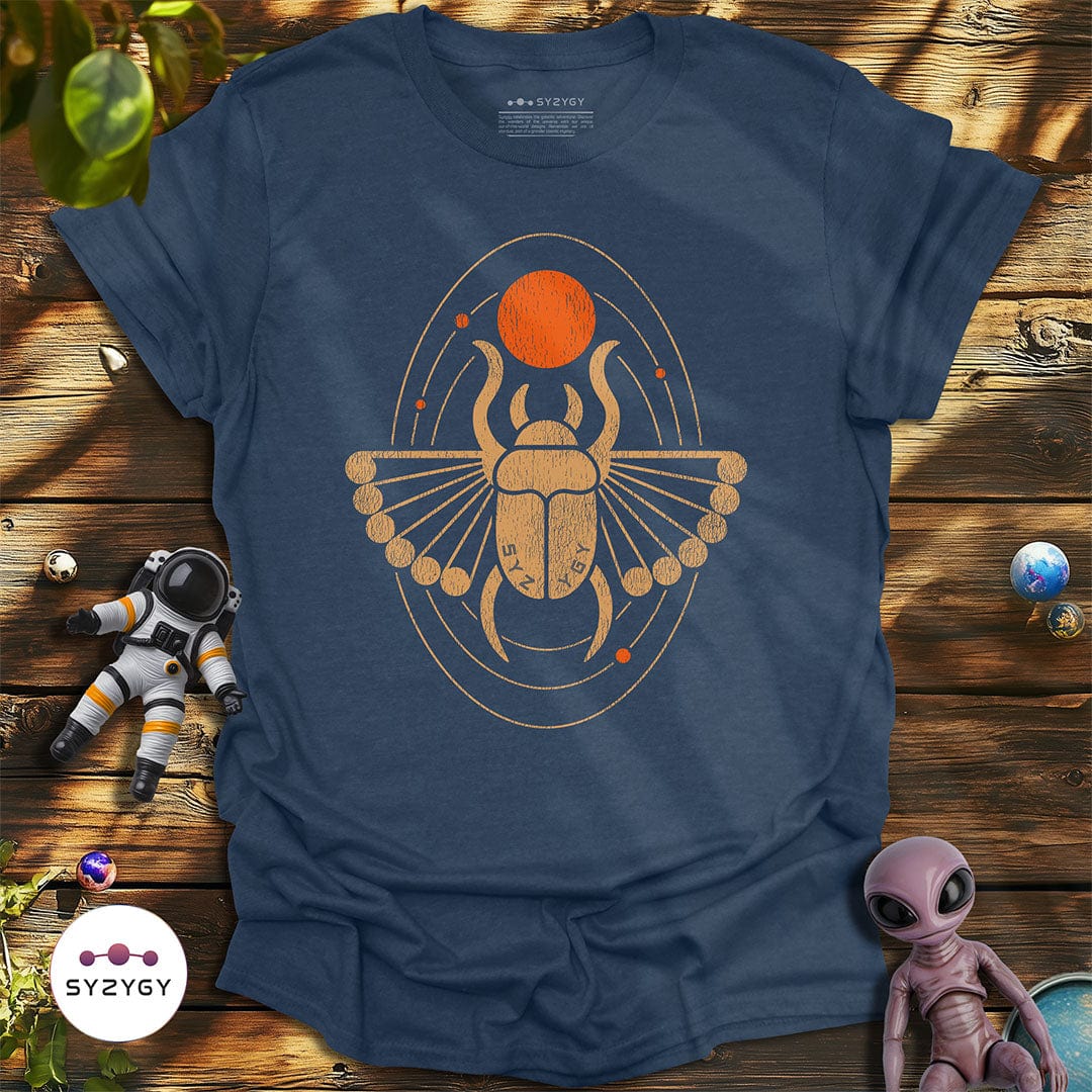 Syzygy Supply T-Shirt Heather Navy / S Scarab Sentinel T-shirt Space Aliens UFO Apparel
