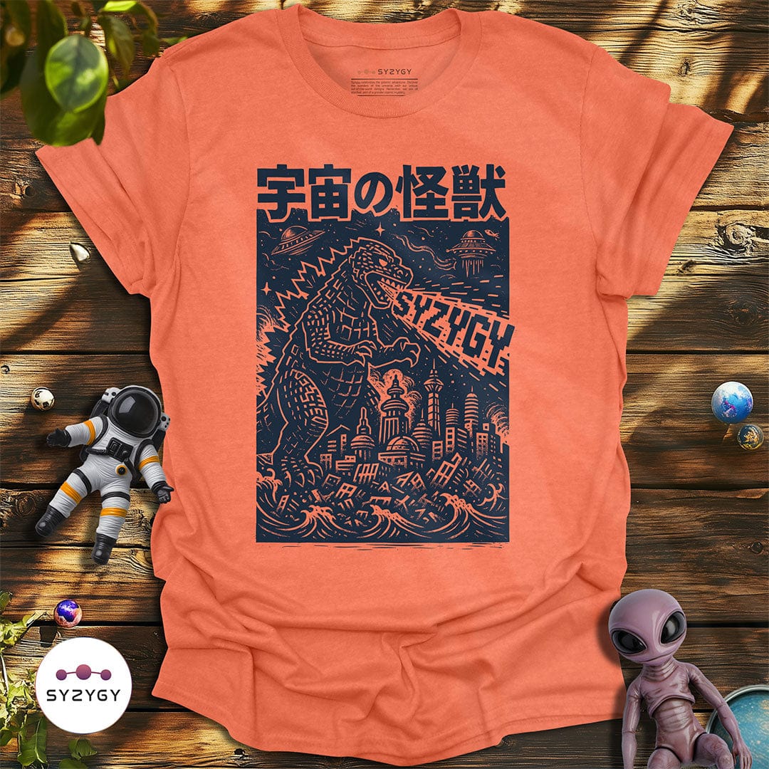 Syzygy Supply T-Shirt Heather Orange / S Space Kaiju T-shirt Space Aliens UFO Apparel