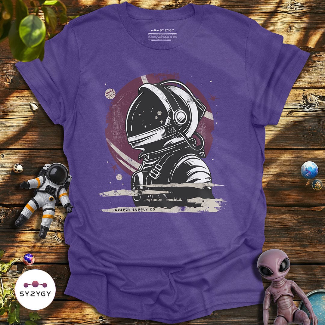 Syzygy Supply T-Shirt Heather Purple / S Cosmic Gaze T-shirt Space Aliens UFO Apparel