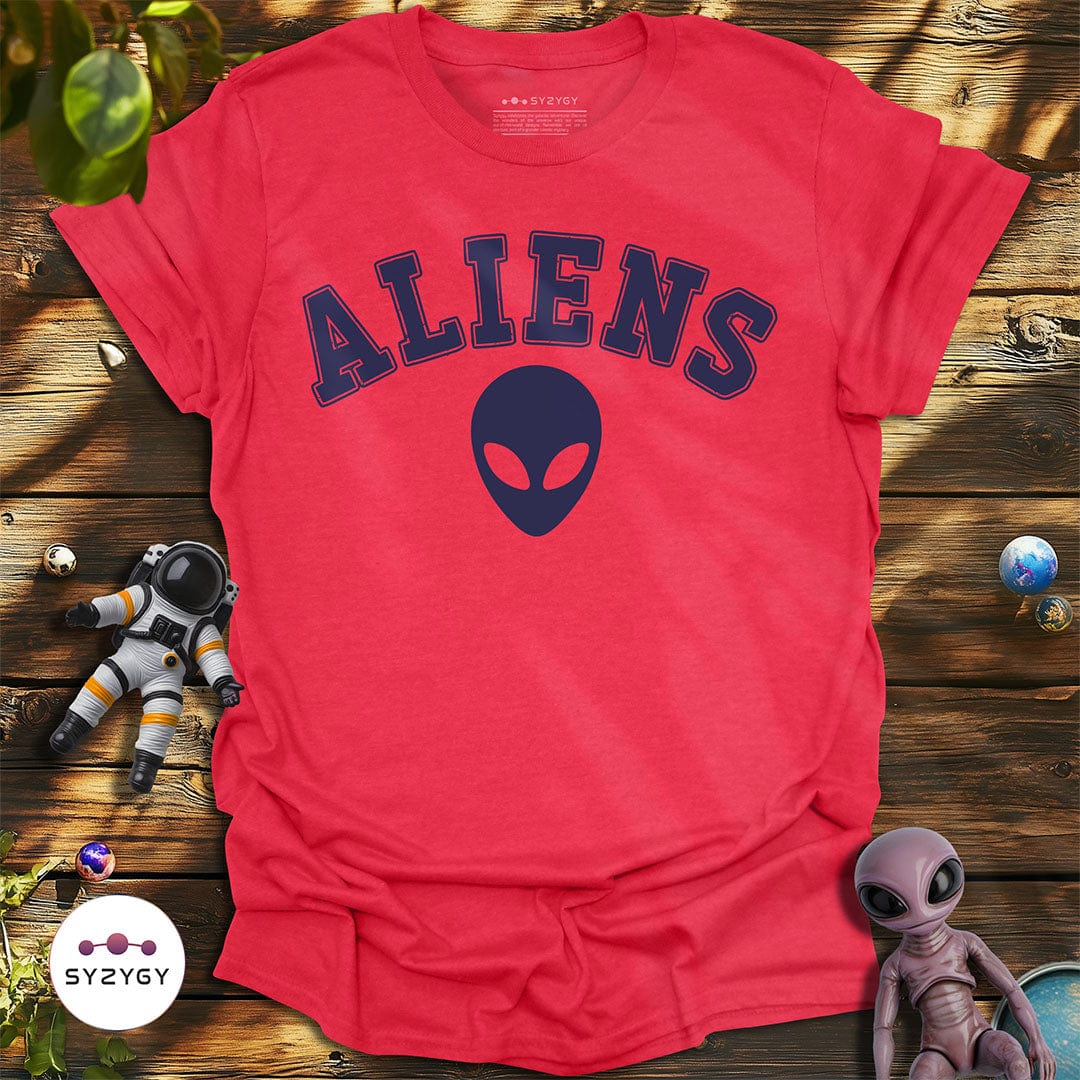 Syzygy Supply T-Shirt Heather Red / S Aliens T-shirt Space Aliens UFO Apparel