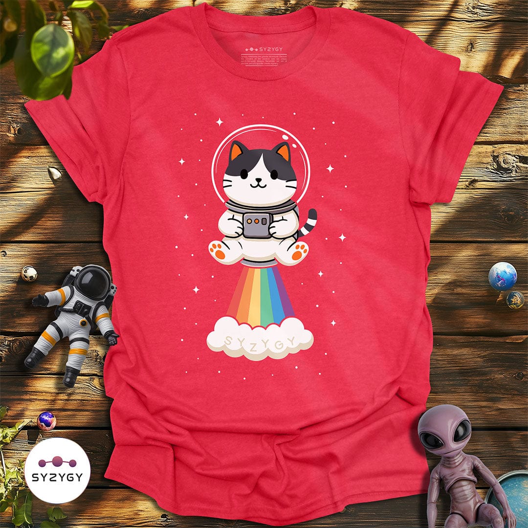 Syzygy Supply T-Shirt Heather Red / S Nebula Nyan T-shirt Space Aliens UFO Apparel