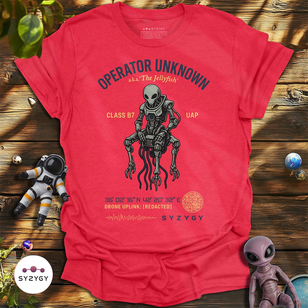 Syzygy Supply T-Shirt Heather Red / S Operator Unknown T-shirt Space Aliens UFO Apparel