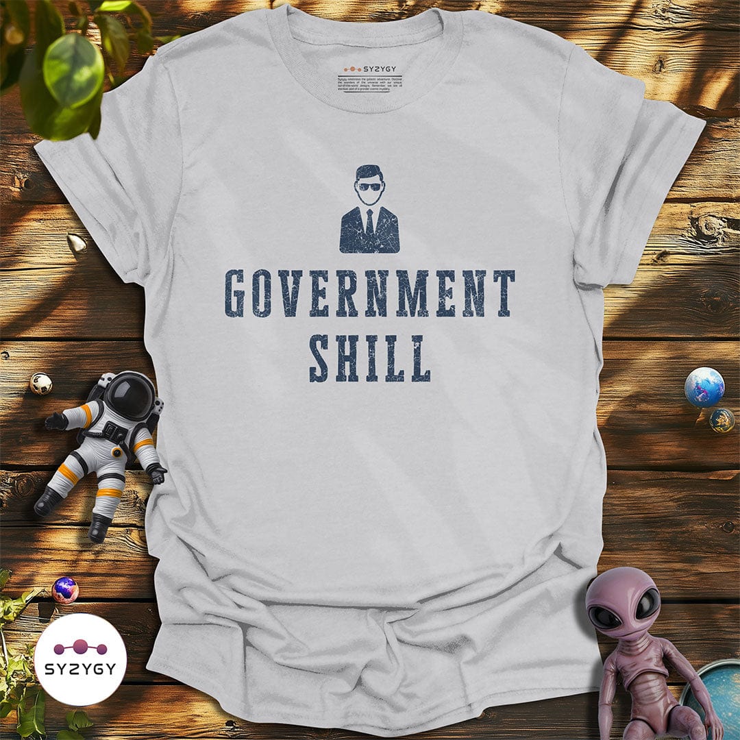 Syzygy Supply T-Shirt Ice Grey / S Government Shill T-shirt Space Aliens UFO Apparel