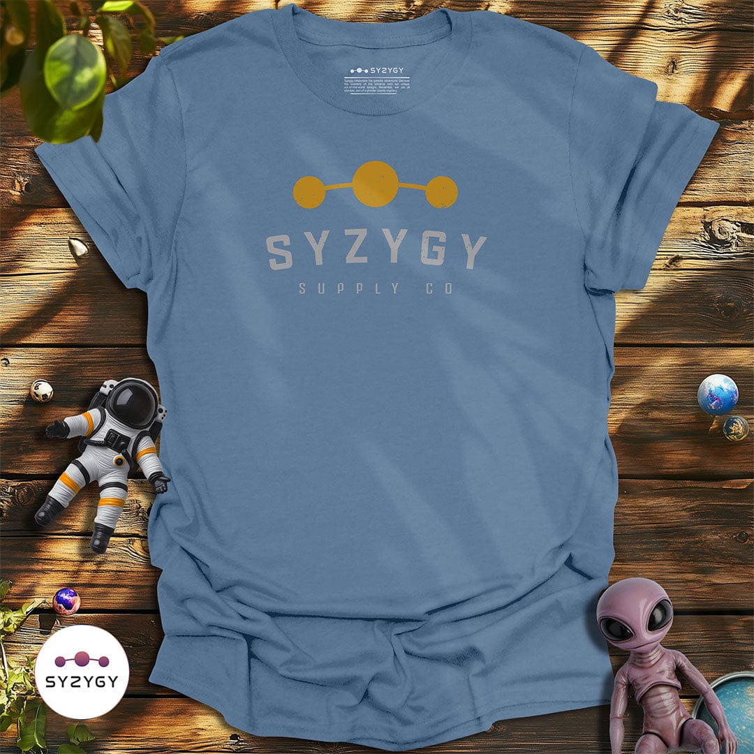 Syzygy Supply T-Shirt Indigo Blue / S Syzygy Logo T-shirt Space Aliens UFO Apparel