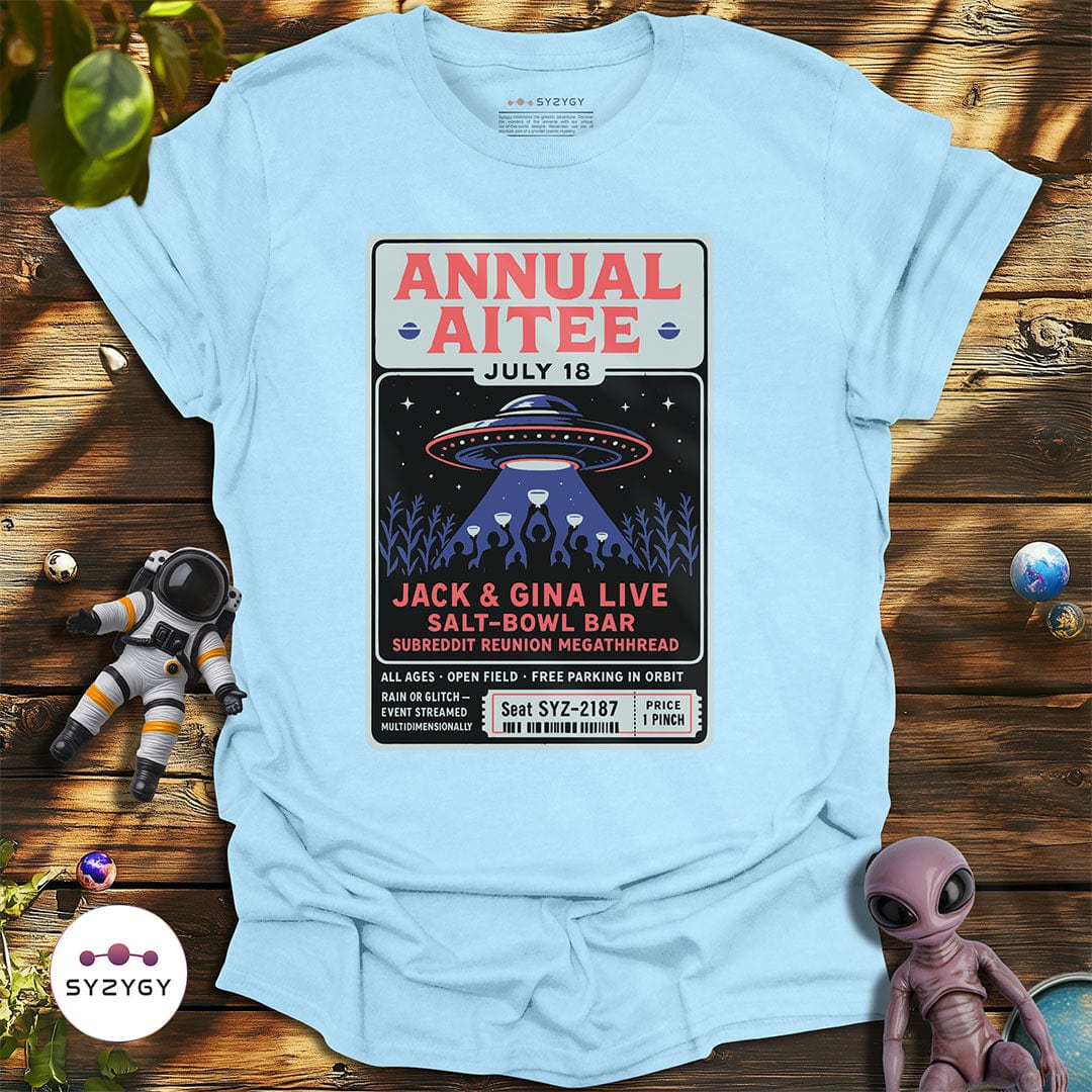 Syzygy Supply T-Shirt Light Blue / S Annual Aitee T-shirt Space Aliens UFO Apparel