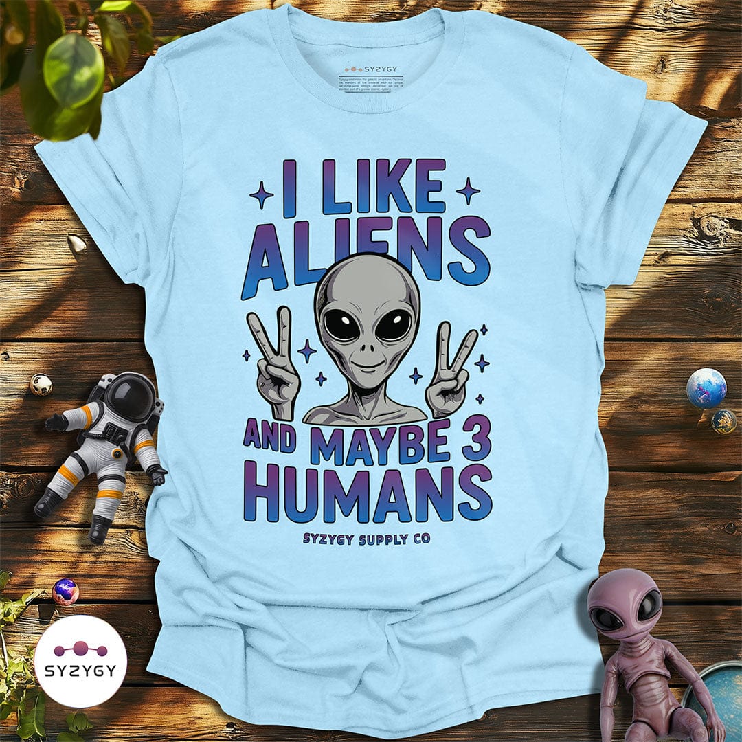 Syzygy Supply T-Shirt Light Blue / S I Like Aliens T-shirt Space Aliens UFO Apparel
