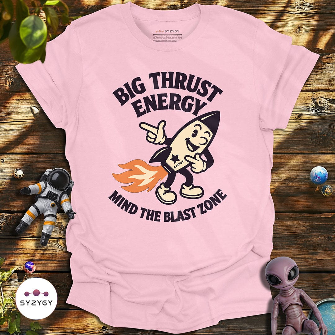 Syzygy Supply T-Shirt Light Pink / S Big Thrust Energy T-shirt Space Aliens UFO Apparel