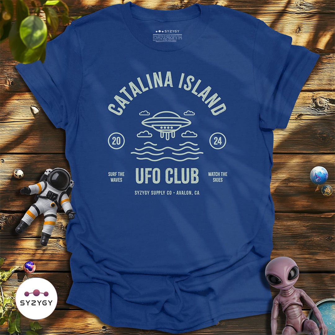 Syzygy Supply T-Shirt Metro Blue / S Catalina Island UFO Club T-shirt Space Aliens UFO Apparel