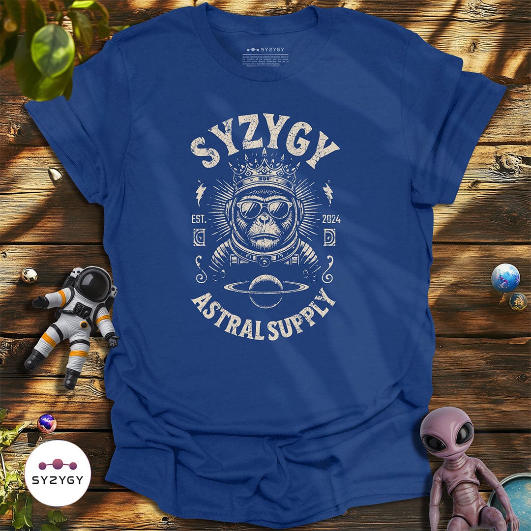 Syzygy Supply T-Shirt Metro Blue / S King of the Cosmos T-shirt Space Aliens UFO Apparel