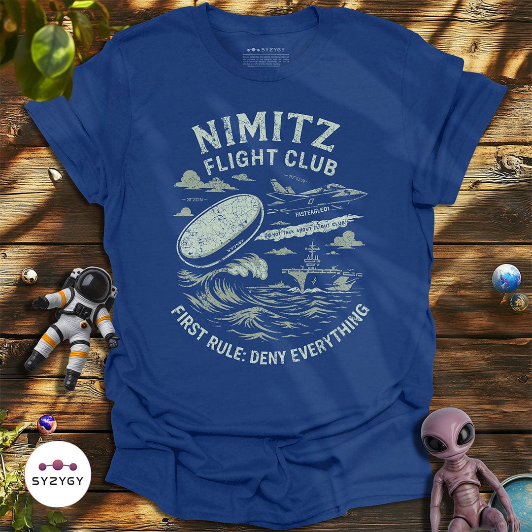 Syzygy Supply T-Shirt Metro Blue / S Nimitz Flight Club T-shirt Space Aliens UFO Apparel